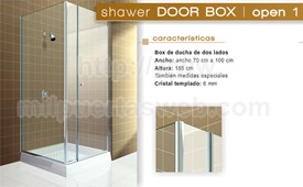 Modelo Shawer Door Box  Open 1 Puerta