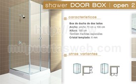 Modelo Shawer Door Box Open 2 Puertas